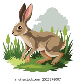 Different Moods of Rabbit - Printable Graphic Design for Cute Animal Illustrations