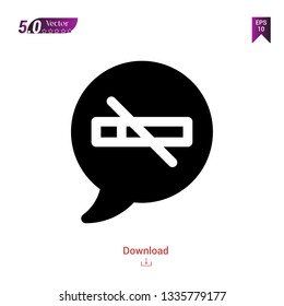 different no-smoking icon isolated on white background. Best modern. Graphic design, mobile application, user interface. Editable stroke. EPS10 format vector illustration