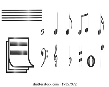 different note and lines system