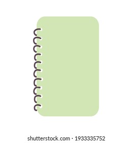 Diferentes cuadernos, notas, agendas diarias y papeles para el organizador. Vector. Fondo blanco. Objeto aislado.  dibujado a mano 