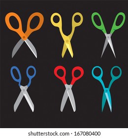 Different Open Scissors Set Style
