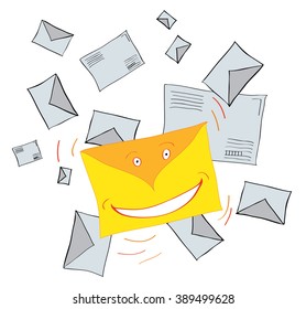 different from other very funny yellow letter/very funny letter