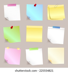 Different paper note set