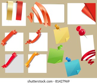 Different paper tags - Vector announcements