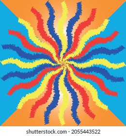 a different pattern of colored lines