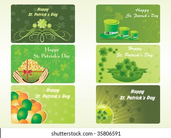 different pattern patrick's day card
