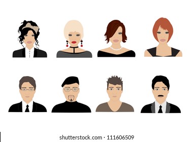 Different people avatars