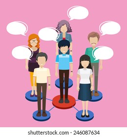 Different people engaging in a networking business