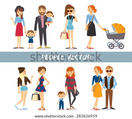 different people with kids