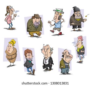 Different people living in the big city