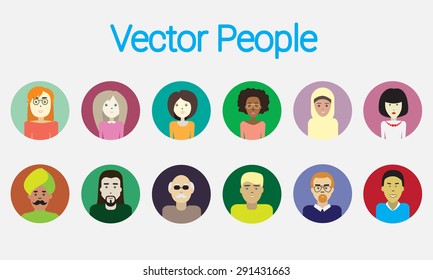 Different People Profile Avatar