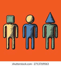 different people  variety of  personality types 