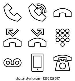 Different Phone Interactions Icons