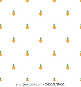 Different Pineapples Seamless Vector Pattern Design