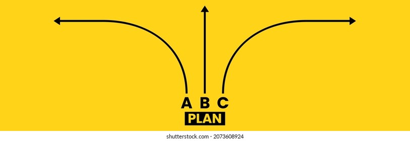Un plan diferente. Banner con flechas para elegir tu camino.