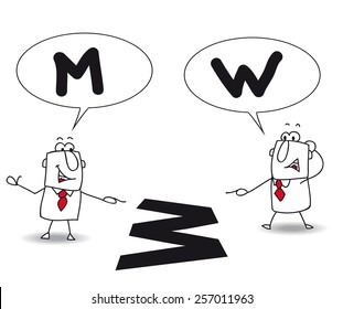 different points of view. Joe and john are right, but their points of view are different. It's for that they are disagree. They don't see the same thing