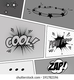 different pop art objects making a special background