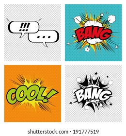 different pop art objects on a special background