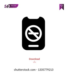 different quit-smoking icon isolated on white background. Best modern. Graphic design, mobile application, user interface. Editable stroke. EPS10 format vector illustration