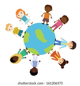 different race kids