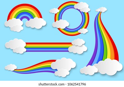 Different Rainbow in the Sky illustration