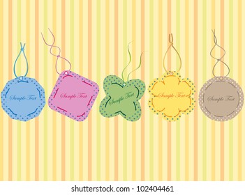 Different retro price tags