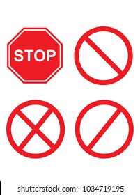 Different road signs icon