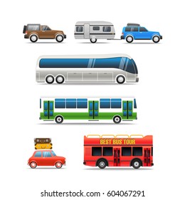 Different road vehicles vector clip-art