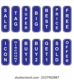 Different sale tags and Labels for Social media and Marketing, editable vector file, Colorful Art with plain white background