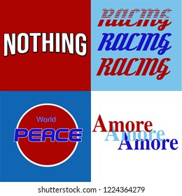 Different sayings typography set slogan for t shirt printing, Graphic tee and printed tee.