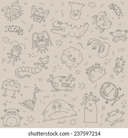 different scary germs