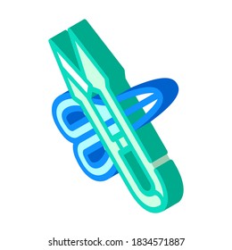 different scissors isometric icon vector. different scissors sign. isolated symbol illustration