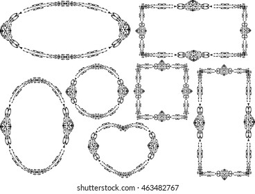 Different Shapes Frame Design 스톡 벡터(로열티 프리) 463482887 | Shutterstock