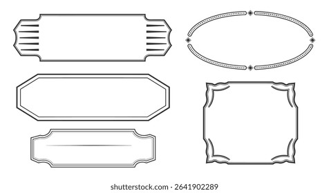 Different Shapes And Sizes Of Ornamental Frames For Decoration