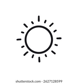 Different shooting stars, heart, circle amd sun with beautiful tails original artwork. Hand drawn star for your design illustration