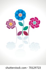 different signs in the form of flower