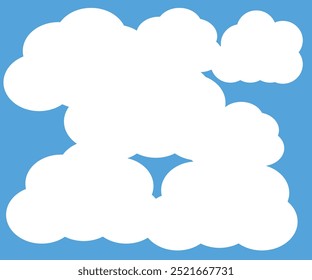 Different size of cloud in the sky, Beautifull nature, Blue sky