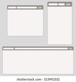 different sizes webpage