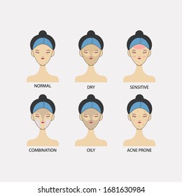 different skin typs avatars face