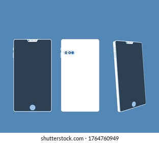 Different smartphone mobile preview for motion graphic, animation, explained video and design.