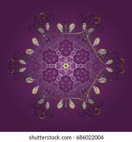 Different snowflake collection vector, winter elements on a colorful background. Vector christmas abstract colorful background with cute snowflake.