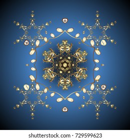 Different snowflake collection vector, winter elements on a background. Vector christmas abstract colorful background with cute snowflake.