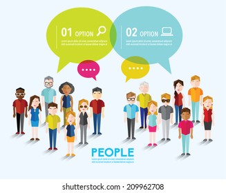 Different Social Groups Of People Icon Vector Design