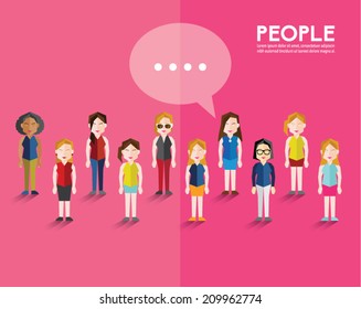 Different Social Groups of People Icon Vector Design