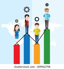 Different Social Groups of People Icon Vector Design