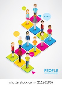 Different Social Groups of People Icon Vector Design
