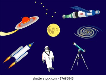 the different space illustrations