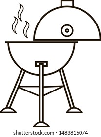 Different special tools for barbecue party. Bbq grill and tools vector illustration.