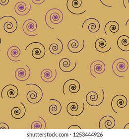 Different spirals Seamless vector EPS 10 geometric pattern.