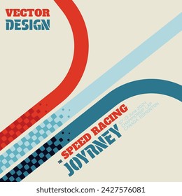 Different sport flags silhouettes for start and finish lines. Text and logo design with tire tracks and flags